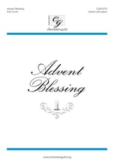 Advent Blessing Unison choral sheet music cover